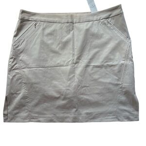 Callaway Tan (oyster gray) Skirt NWT Comfort Performance Size 14